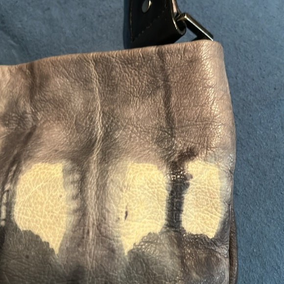Vintage L.A.M.B. Leather Josephine Tie Dye Handbag w/ Dust Bag - Picture 14 of 15